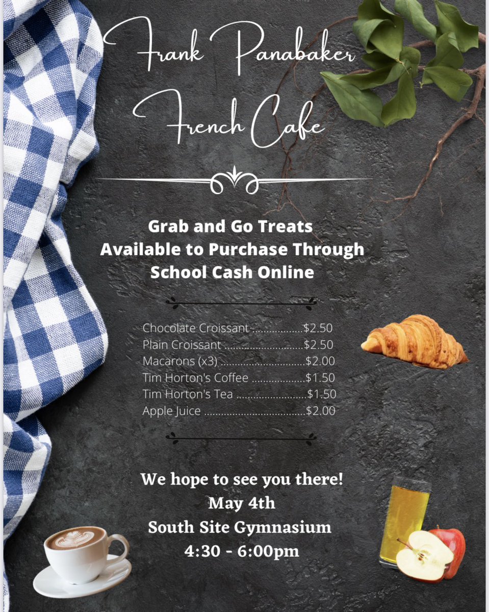 Panabaker_HWDSB's tweet image. Save the date 🗓️ Our Spring Open House is taking place Thursday, May 4th from 4:30-6pm! Food trucks, Scholastic Book Fair, and much more! We can’t wait to see you there 🏫