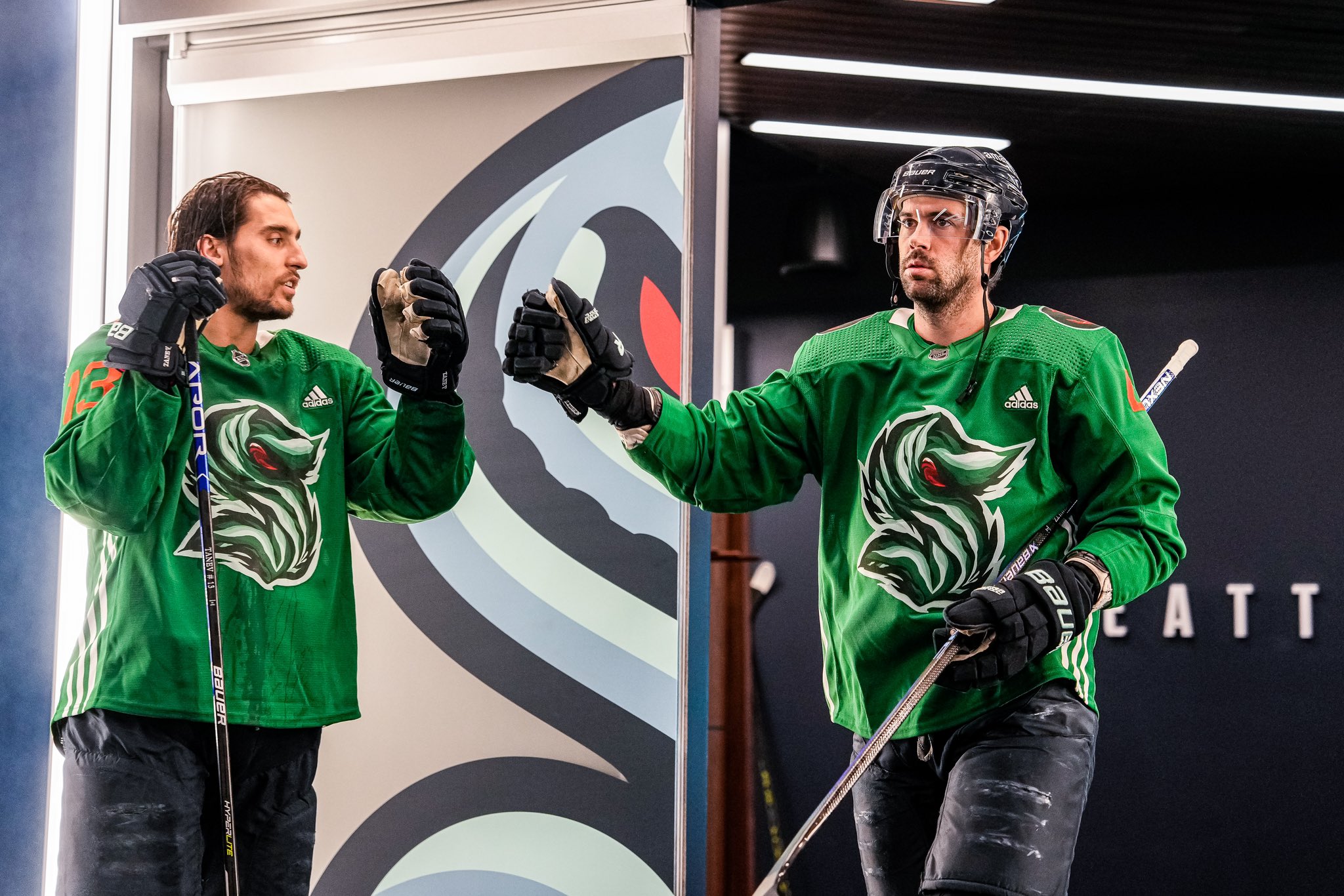 Seattle Kraken on X: Don't forget to bid on our Green Night Night warm-up  jerseys in tonight's @onerooffdn Anchor Auction for your chance to take one  home, pres. by @Boeing! ♻️ ￼
