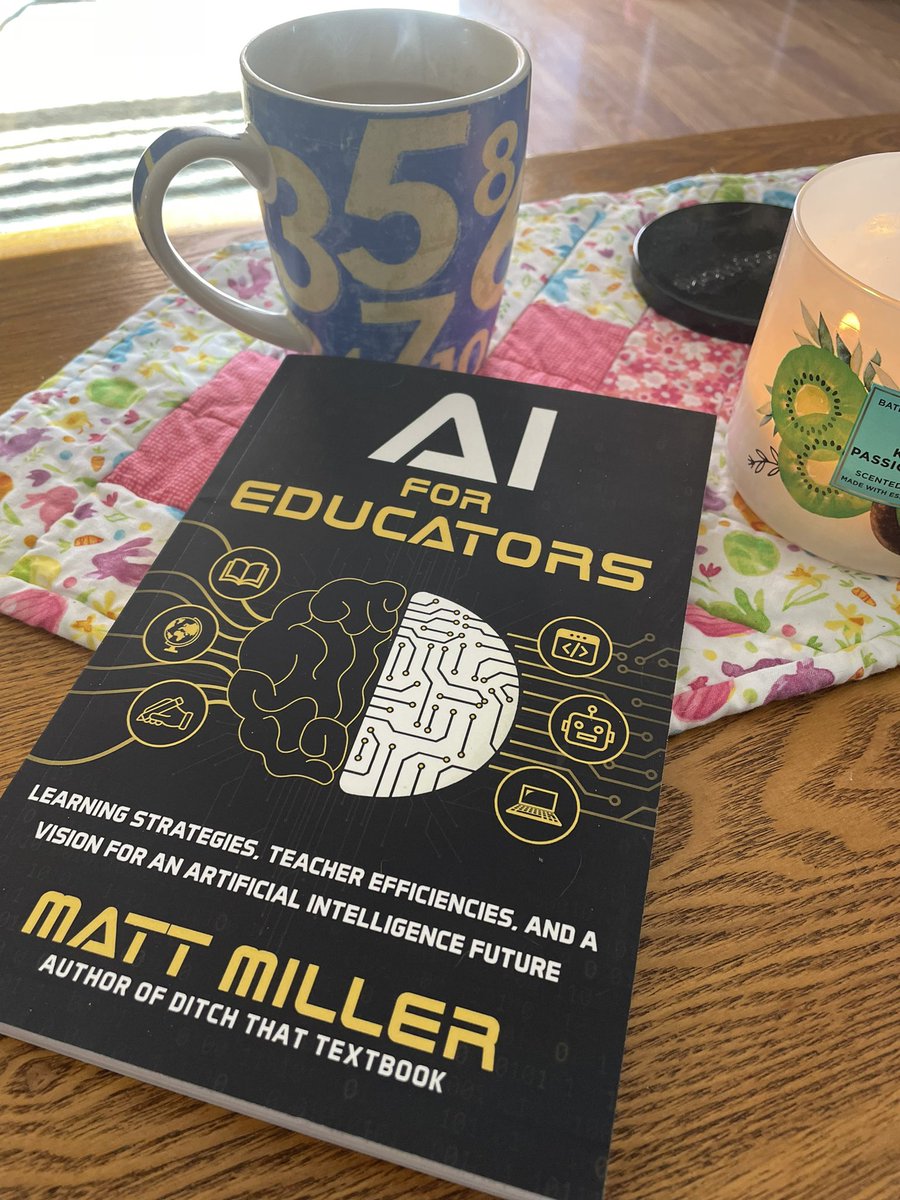 hvenburg's tweet image. Couldn’t have imagined a better way to spend a portion of a snow day/virtual learning day than this awesome read provided @jmattmiller.  My @VCSU Ed Tech preservice Ts are wanting to learn more, so here we go! #edtech #aiforedu