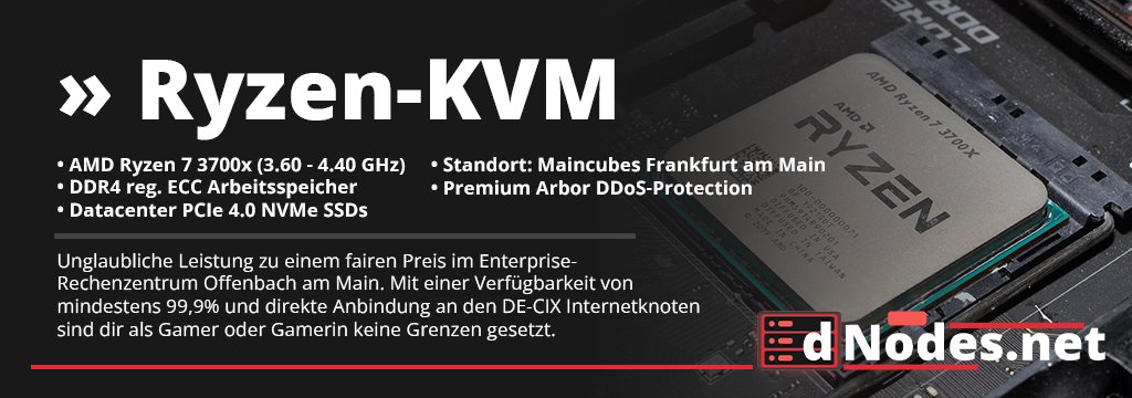 dNodesNET's tweet image. #neu 
dNodes.net/ryzen-kvm