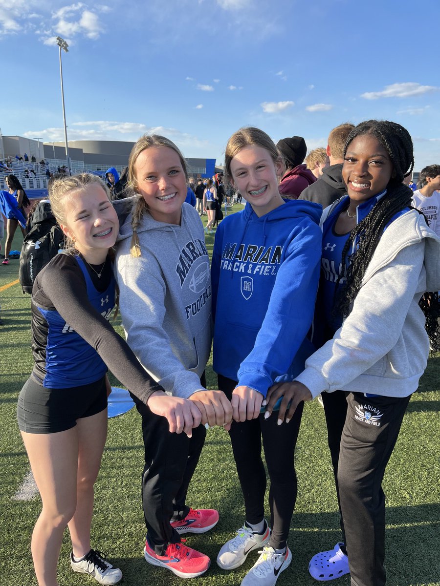 GregGolka's tweet photo. 4x100 3rd Place!  Claire Behen, Joselyn McKee, Paige Dillon, Gozie Okafor https://t.co/Z8N4MZ36tt