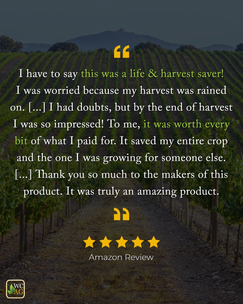 WCAProducts's tweet image. We love hearing our customer&apos;s feedback! Check out what this grower said about their PureCrop1 experience 😁 

Read more stories like this one on our website ➡️ bit.ly/3mgAbQk

#plantdisease #integratedpestmanagement #organicpestcontrol #hydroponics