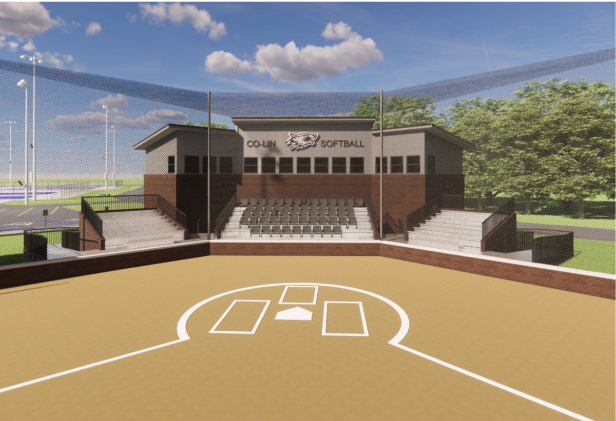 CoLinSoftball's tweet photo. THE. WAIT. IS. OVER. 

We are incredibly excited about our major facility upgrades coming this summer! Our administrative team is the best there is, and we are so grateful for the belief and support they have invested in our program! 

And as always, WELCOME TO WESSON! https://t.co/HDXLAVDQTs