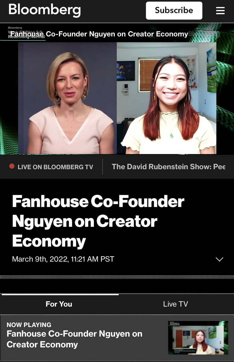 jasminericegirl's tweet photo. Thanks for asking! I cofounded a startup 2 years ago that has paid out over $13 million to creators &amp; helped people make a living through the pandemic. They actually wrote about us in Forbes, TechCrunch, Business Insider, Bloomberg, and more. Do you need more links? https://t.co/aquKHvIqj7