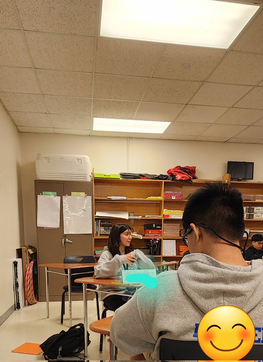 S_Maxwell21's tweet photo. AVID in Action 🎬 Ms. Adams and the Philosophical Chairs 📣 Shout out to a brave kiddo disagreeing with Ms. Burt on her thoughts of how social media has more disadvantages for teenagers, of course, in a scholarly way 😆😁 @Jackson_Vikings @GISDTLD @szburt @KatMoore0624 @AVIDGISD https://t.co/ZL1NBBYVL7