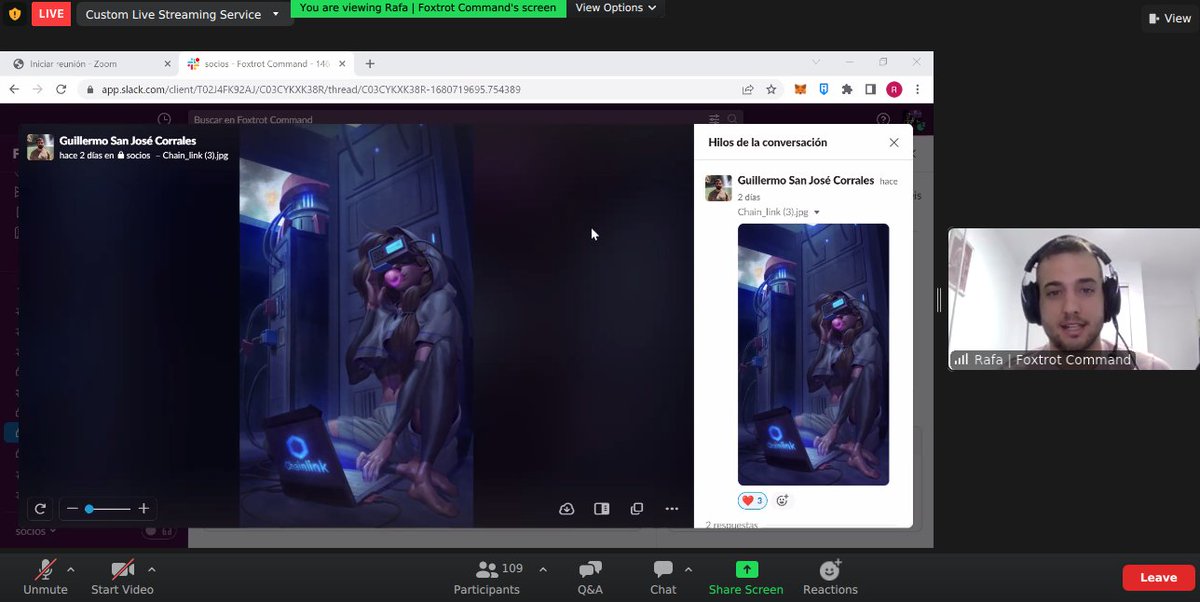 RocioGonzalezT9's tweet photo. Rafa de @FoxtrotCommand nos tira un Alpha... se viene una mega sorpresa pronto y tienen que ver son este hermoso arte!. A estar atentos 👀💪🫶
@chainlinkesp #ChainlinkBootcamp2023 https://t.co/oiLDKSISne