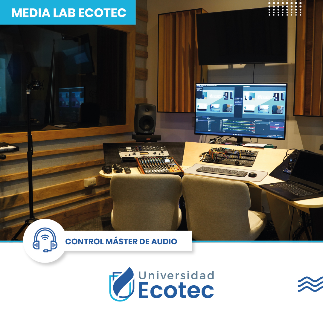 UnivEcotec's tweet image. Nuestro #MediaLab es un espacio dónde nuestros estudiantes, de todas las carreras podrá desarrollar competencias de #comunicación desde la experiencia.

Conoce las 5 áreas de producción y post-producción #audiovisual de nuestro #MediaLabECOTEC de la Facultad de @mktycom_uecotec.