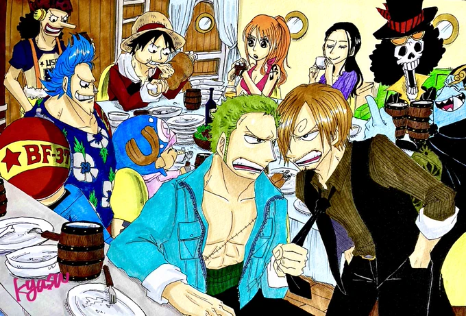 #ひらいて赤ブー  
O🏴‍☠️E PI🌊CE 
ゾ⚔×サ🕒ジ  

集計の足しになれば…!
開いてください!!!w🙏✨ 