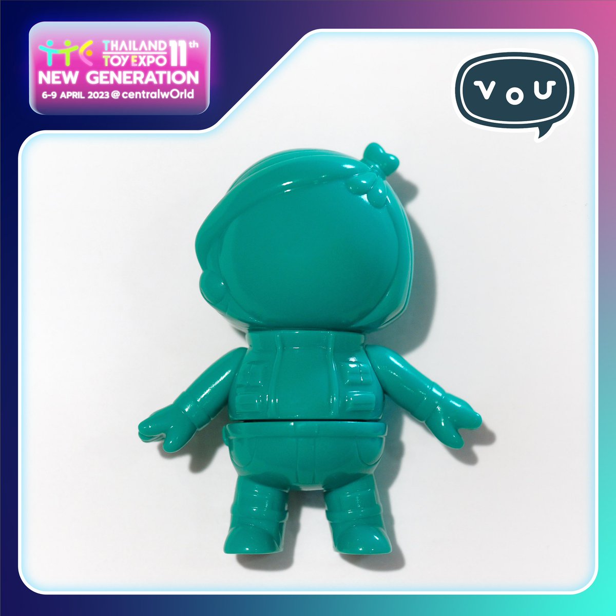 vou_space's tweet photo. Thailand Toy Expo 2023 🙏🏻✨

Vibby is embarking in her first journey to a faraway land : to the land of smiles, Thailand! The VOU team will be in Thailand Toy Expo 2023 at Central World Mall Bangkok from 6-9 April 2023.

#vouspace
#vouvibby
#sofubi 
#tte2023 #thailandtoyexpo2023 https://t.co/Q7bpPYlIW9