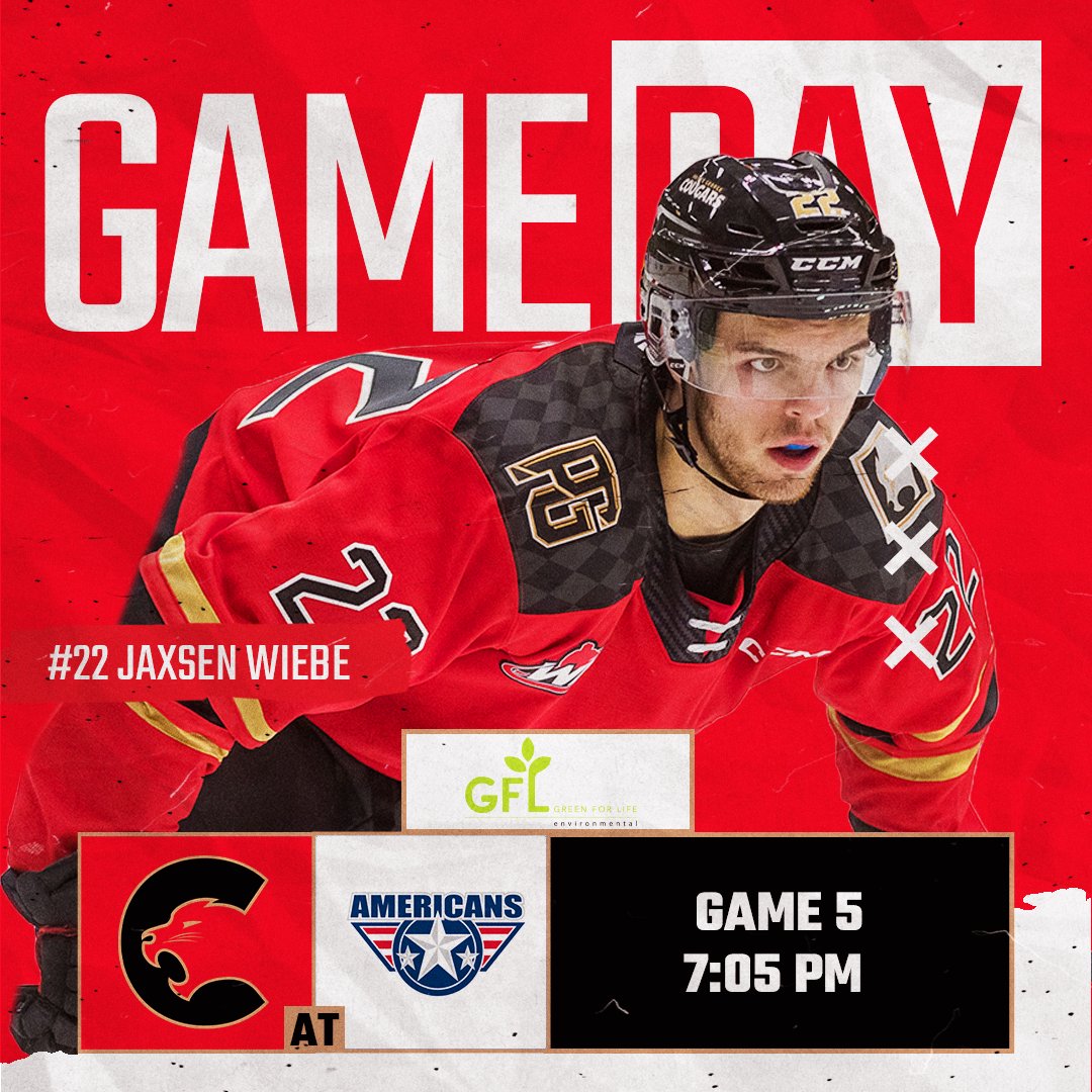We look to collect our first series lead TONIGHT!

🕖 7:05 PM
📍 Kennewick, WA
📻 <a href="/943TheGOAT/">94.3 The GOAT</a> 
📺 WHL Live

Watch LIVE over at the Canadian Brewhouse!

#ForTheNorth • #PGvsTC • #WHLPlayoffs
