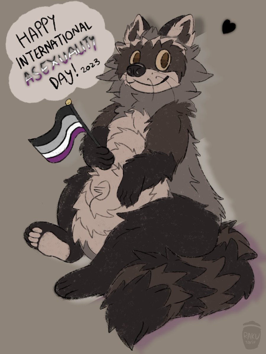 rakubunn's tweet photo. To my fellow aces! Happy #InternationalAsexualityDay 🖤🤍💜 https://t.co/lGXVoL79PR