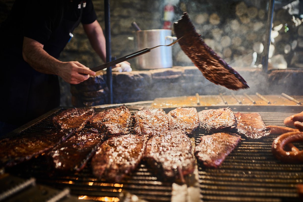 SaltLickBBQ's tweet photo. We are OPEN during regular hours all Easter weekend! Bring the family out to our neck of woods for an unforgettable experience of Texas BBQ and atmosphere. https://t.co/oLRZJyjRkX
