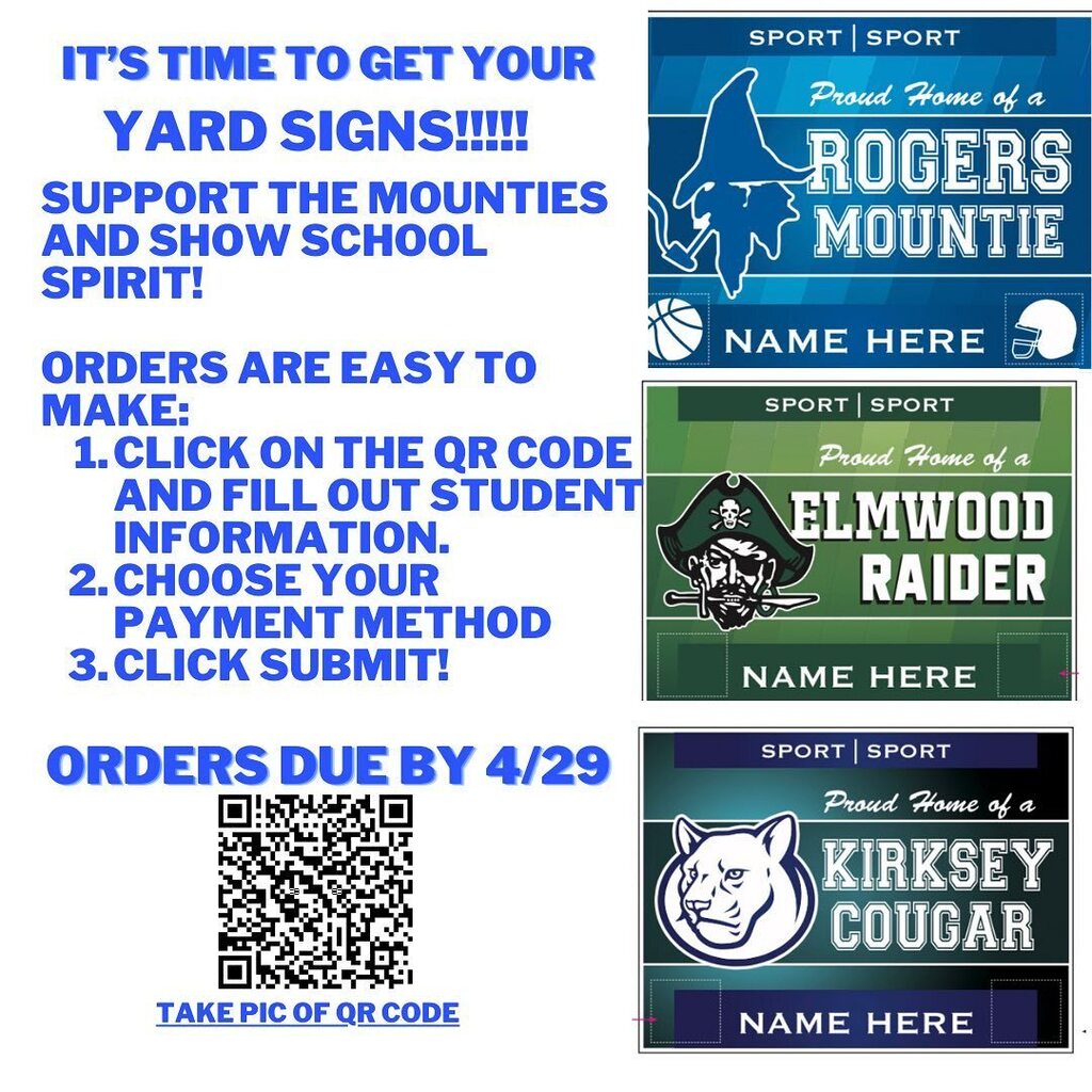Get a Yard Sign! <a href="/KirkseyFootball/">KirkseyFootball</a> @KirkseyXCTrack @kmsspiritsquads @kirkseyvb @kirkseybbb @kirkseygbb @kirkseycougarband @kirkseychoir @rps_athletics #BuildingMounties ift.tt/RmAJUZW instagr.am/p/CqtpXDGP2gY/