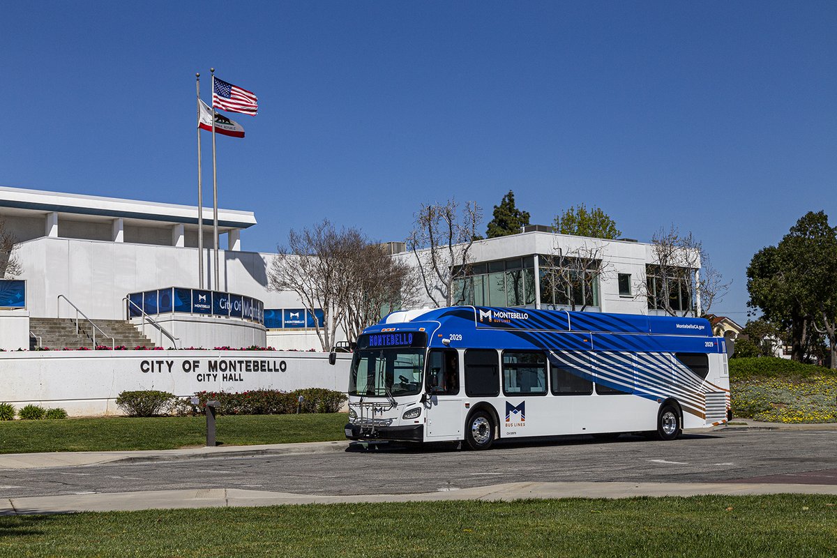 MontebelloBus's tweet photo. Check out our new look! 😍🚌

The @MontebelloCity is excited to announce that a fleet of 16 new buses have now entered service with @MontebelloBus. The new vehicles carry our new brand, a state-of-the-art infotainment center, and an upgraded rider safety surveillance system. https://t.co/1tvplB59BN