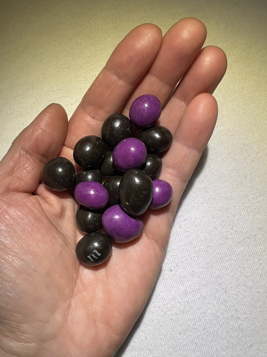 Goth m&amp;m’s
Black and LSD-black!