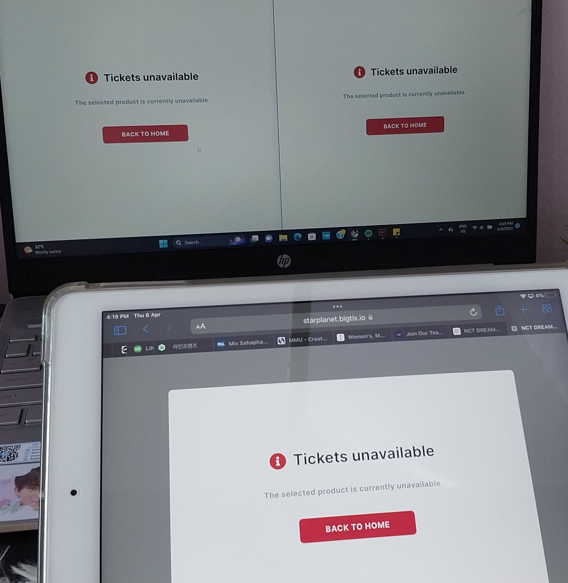 usagi_cardeu's tweet photo. Managed to secured 2 tix only yesterday then this happened :( All the customers who didn't get their tickets already refunded 🩷🙏🏻 https://t.co/Z3VPhnPFUY