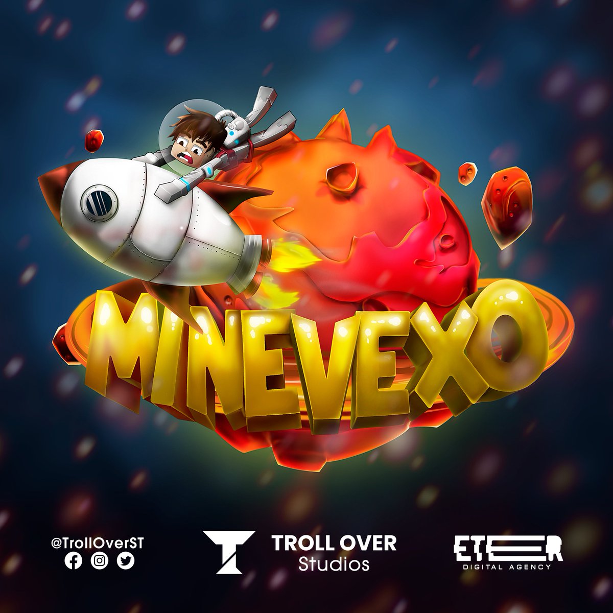 TrollOverDT's tweet image. MINEVEXO🚀
3D illustrated representative icon design, for the minecraft server @MineVexoNT 

📌GET YOUR DESIGNS! discord.gg/taEtQGUNU3
🔹DESIGNER: @AbstractSamuel 

IMAGINATION IS NOT A LIMIT FOR US💫
#gamedesign #ServerIcons #MinecraftServer #3DGraphics #3dart #Minecraft
