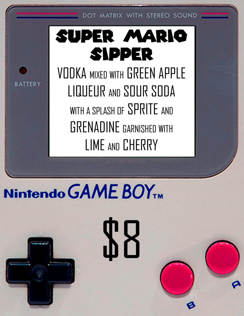 Complete the nostalgia rush with our Super Mario Sipper! (And reserve your seats at AvalonMKE.com)