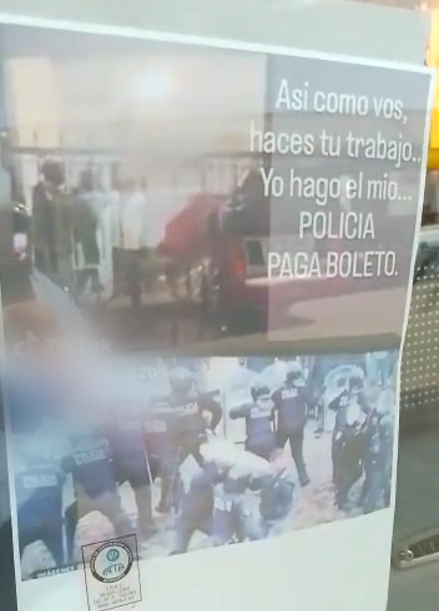 Inforbanodiario's tweet photo. #QueTeParece 🤔
Varios choferes de colectivos en el día de hoy, tras las imágenes de la detencion de unos de sus compañeros comenzaron esta campaña que ya se viralizó en redes.
Cual es? 🚌
"ASI COMO VOS HACES TU TRABAJO YO HAGO EL MIO, POLICIA PAGA BOLETO". https://t.co/Z6TGnW82yR