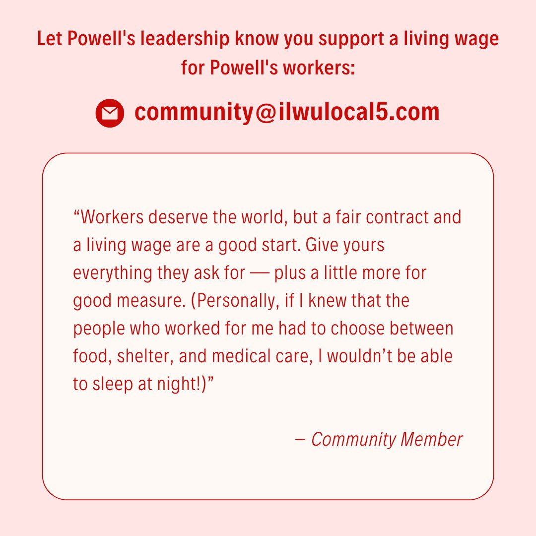 ILWULocal5's tweet photo. POV: you’re a Powell’s executive, logging into your email on Monday morning 🖥️👀

We’re so grateful for this community support! If you think Powell’s workers deserve a LIVING WAGE, send an email to community@ilwulocal5.com &amp; we’ll pass it along to Powell’s leadership! (🧵) https://t.co/8MhNi9fs2v