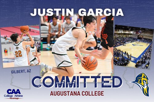 Congrats to 2023 CAA SG <a href="/j_garcia2023/">Justin Garcia</a> on his commitment to <a href="/Augie_MBB/">Augustana College (IL) Men's Basketball</a>. Garcia was one of the East Valley’s best shooters. High academic, high character and makes a lot of winning plays. Congrats to  Justin and his family!