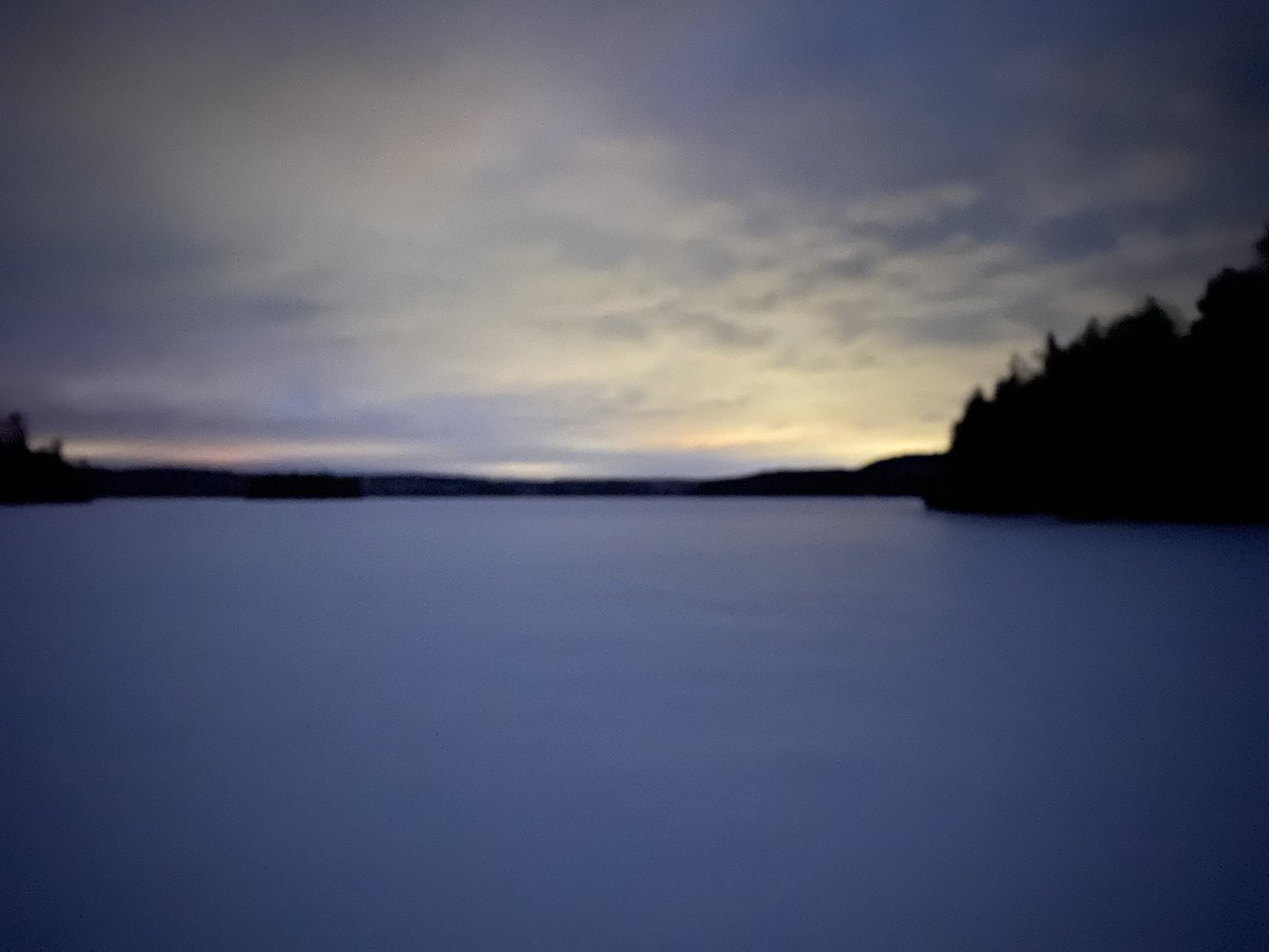 Full moon over the lake at 5:45AM followed by the sunrise. I am not a morning person, but I will do just about anything to squeeze in a couple of last spring skis. #LoveSkiing