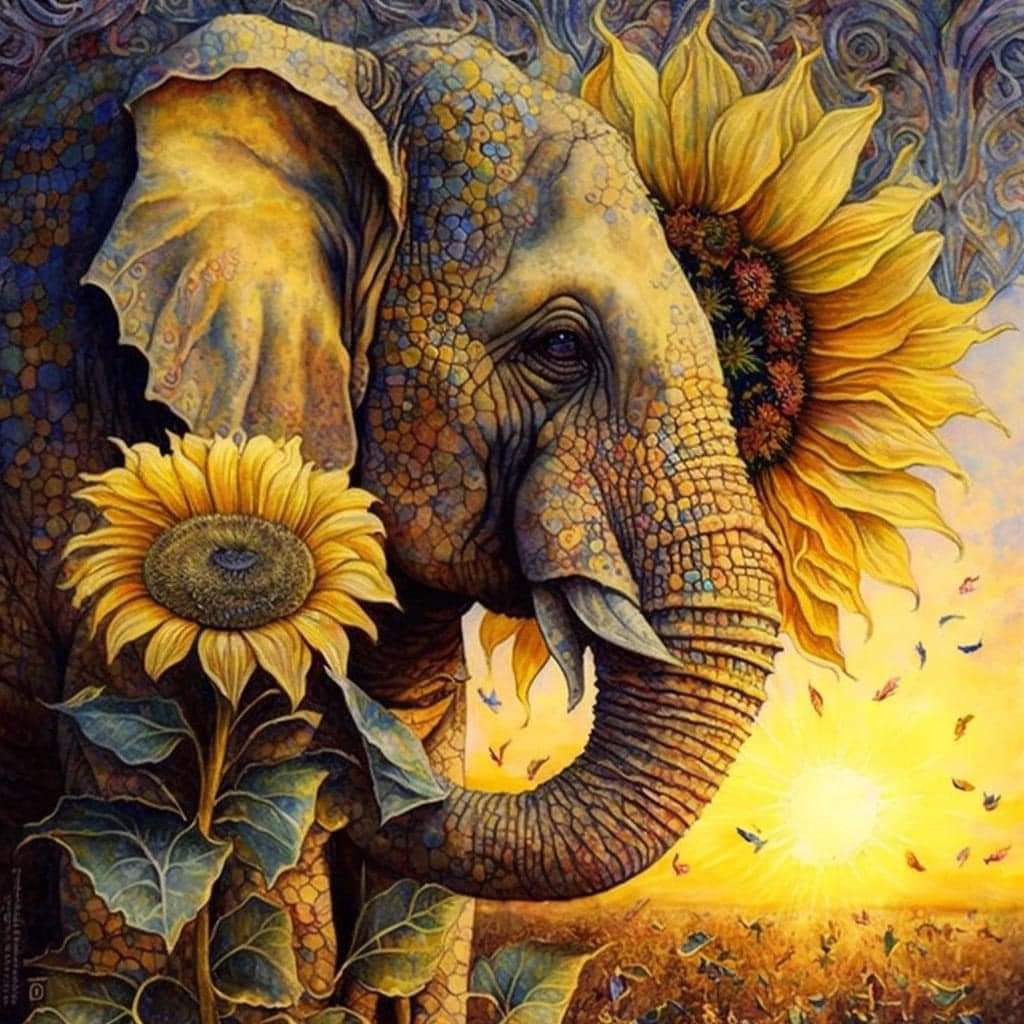 LadyDLuvs420's tweet image. Sunflower Elephant
   🌻 🐘 💛