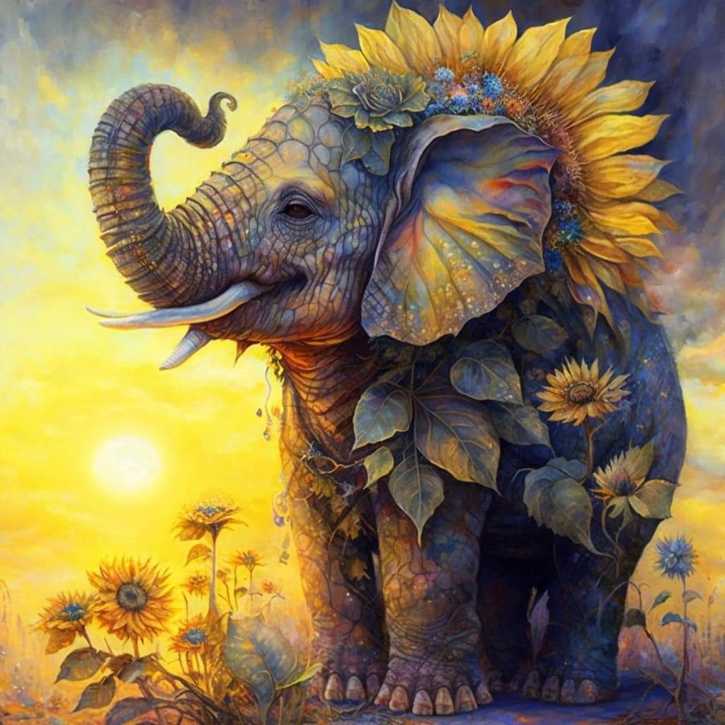 LadyDLuvs420's tweet image. Sunflower Elephant
   🌻 🐘 💛