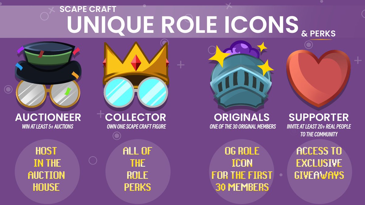 Scape_Ink's tweet image. Check out our Unique Discord Role Icons that come with some cool perks! 

#runescape #osrs #scapecraft
