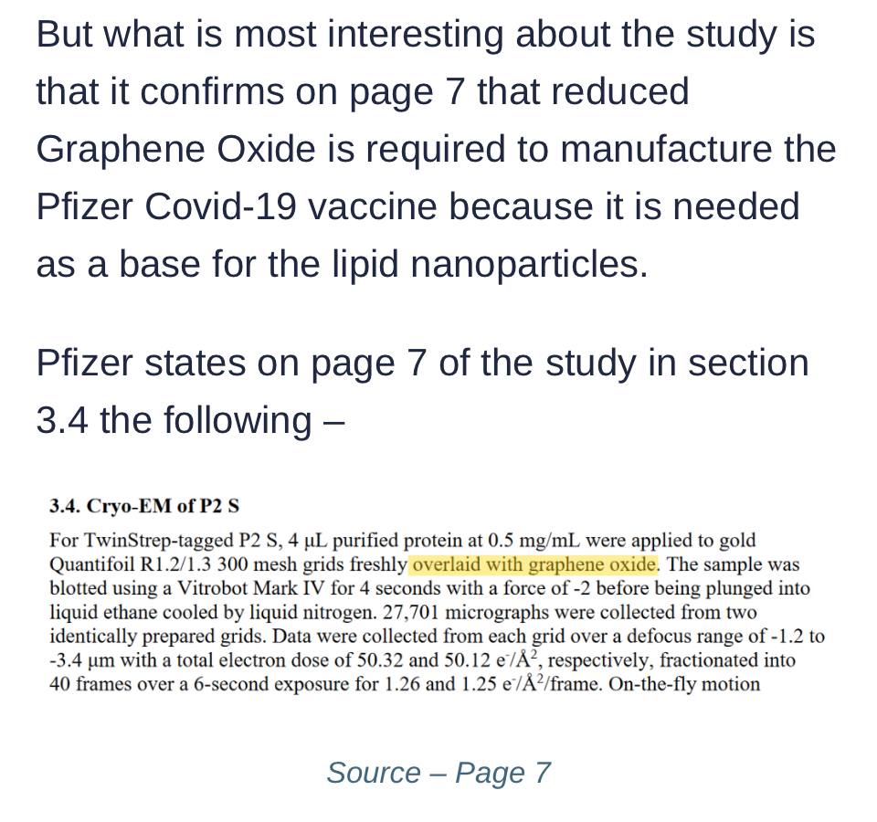 Dulu dicap hoax, dilabeli antivax dan disebut konspirasi teori.

Atas perintah pengadilan sekarang FDA mengakui bahwa Covid Vaksin mengandung Grapene Oxide.

Grapene Oxide diperlukan untuk menstabilkan Nano Lipid Partikel ke dasar pembuatan Covid Vaksin.