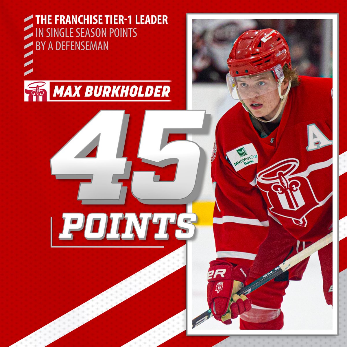 x-Dubuque Fighting Saints (@fightingsaints) on Twitter photo A season that'll go down in the record books for <a href="/mburkholder25/">Max Burkholder</a> ππ
#HailToTheHalo #StarsRise A season that'll go down in the record books for <a href="/mburkholder25/">Max Burkholder</a> ππ
#HailToTheHalo #StarsRise