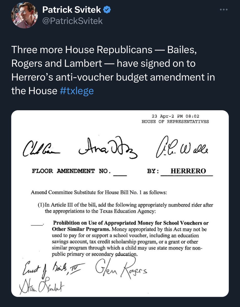 HortonHearsTx's tweet photo. 📚Call me crazy, but do our Texas Republican #txlege Representatives know this? 🤦🏼♀️
I *think* our Senators do. 🗳️ SB8 just passed across the hall with a vote of barely 18-13. 👀
#proeducation #Texasbudget #hb1 #TexasHouse #antibureaucrat @TexasGOP https://t.co/9kPexzSTZJ