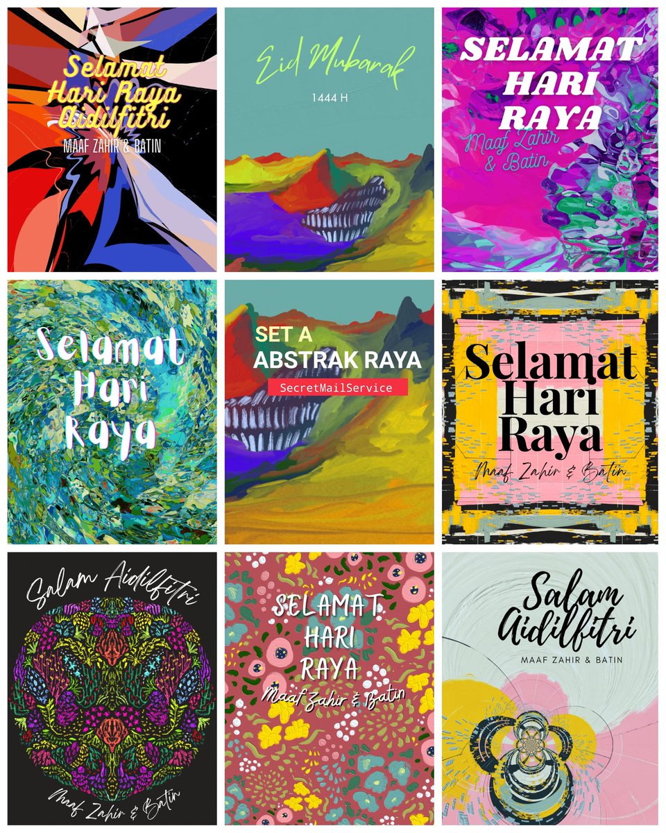 Tahun ni jualan kad raya kurang memberangsangkan. Used to get about  ±90 order. As of now only 12 orders came in. 

Will be closing orders on the 12th next week. Hoping to get more orders coming in. 

So RTs would be really helpful. Thank you so much 🙏🏻🥹🫶🏻