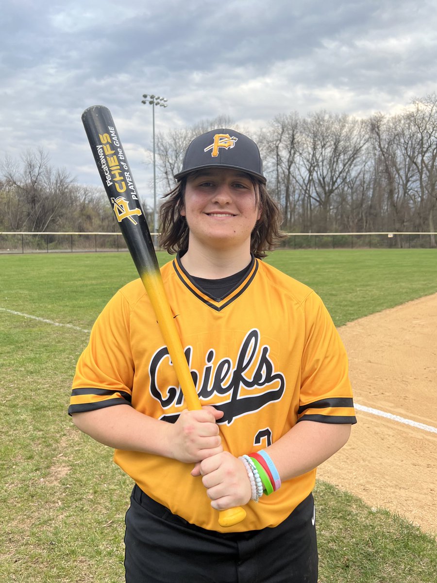 PwayBaseball's tweet image. The Chiefs move to 2-1 on the season with a division sweep vs. North Plainfield. 

⚾️ Troy Hutchinson: 3-4, Double, 2 RBI
⚾️ Riley Wingate: 3-4, Double, 2 RBI

Player of the Game: 
Gavin Bendix
5.0 IP, 4 H, 1 BB, 5 K, 1 ER (1st varsity win)
2 RBI Double (1st varsity hit)