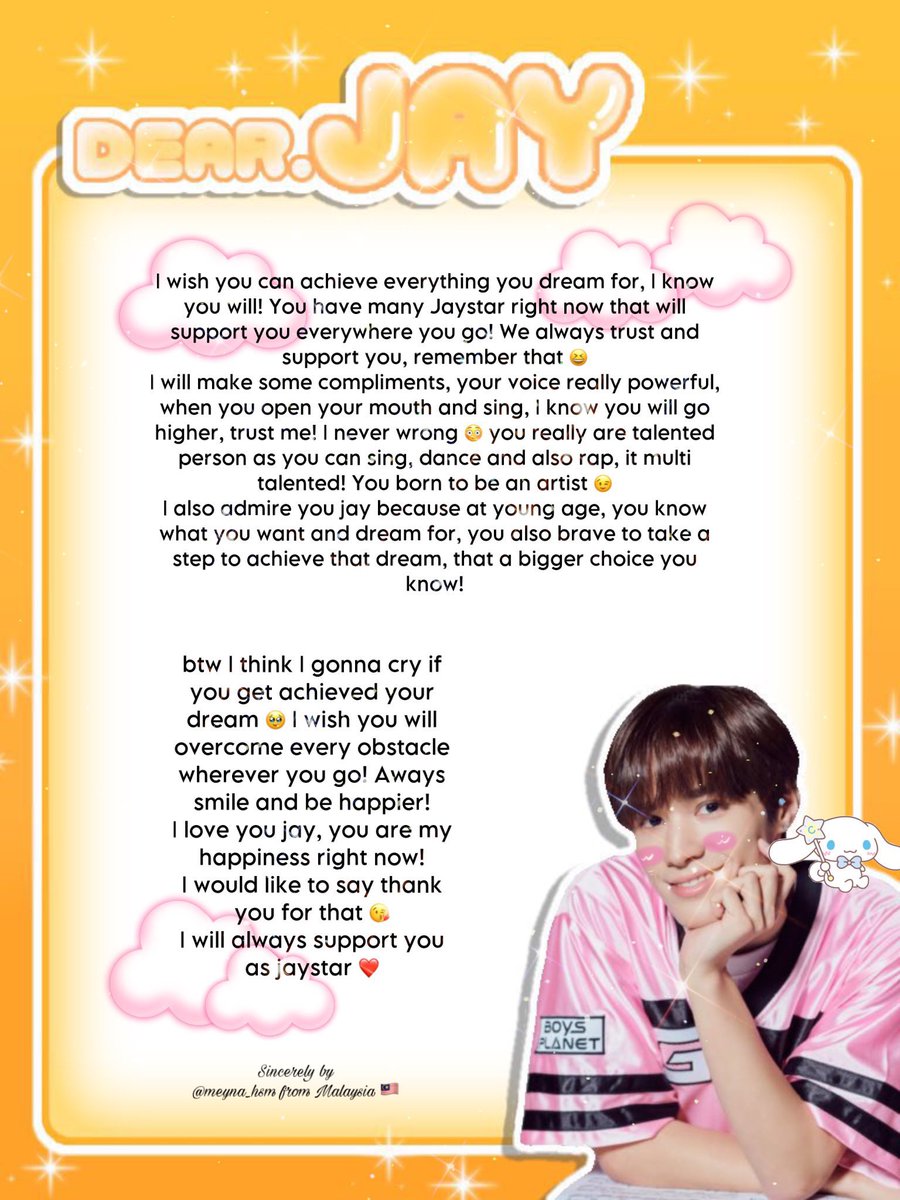 Parkkwakn143's tweet photo. For our lovely rockstar jay #Dearjay https://t.co/YdkMw46J5A