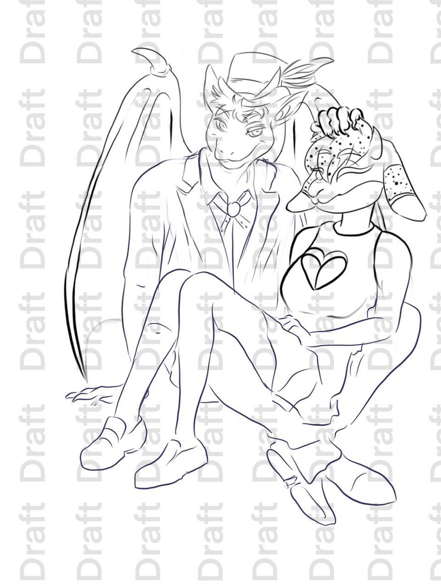 I made this for a very important client of mine, she forgot to give me a shout out, I love working with people👉👈. 
Do support my art please❤️❤️❤️
@FloofiestAzeyn 😭💓