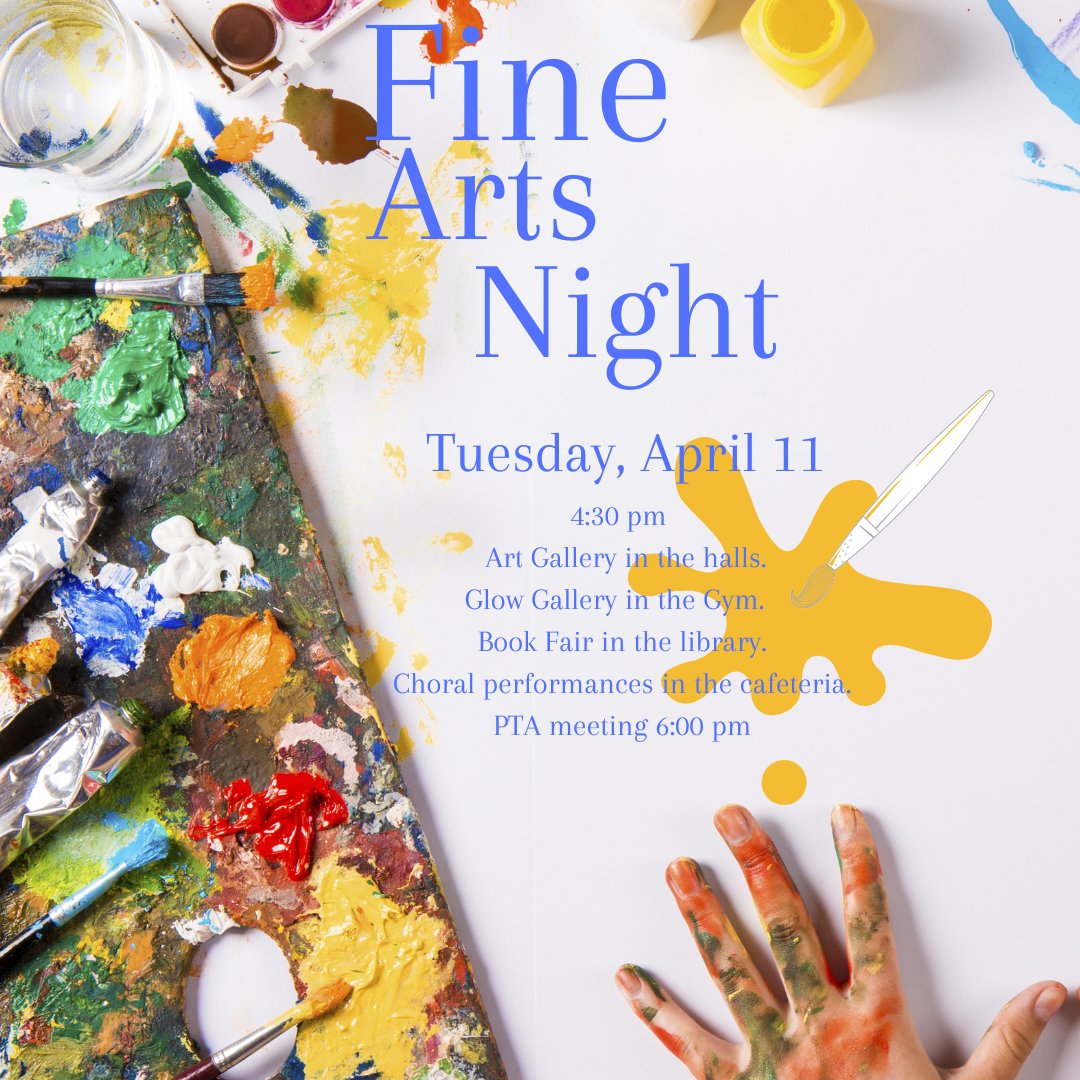 sarah29th's tweet photo. What's happening? FINE ARTS NIGHT @CrosswindElem  is happening! You can buy all of the books for sale, listen to the incredible chorus performances and be amazed by the talented Crosswind Eagles! There is also a "retro" art gallery! Can't wait to see you there! https://t.co/HdJbh7vphx