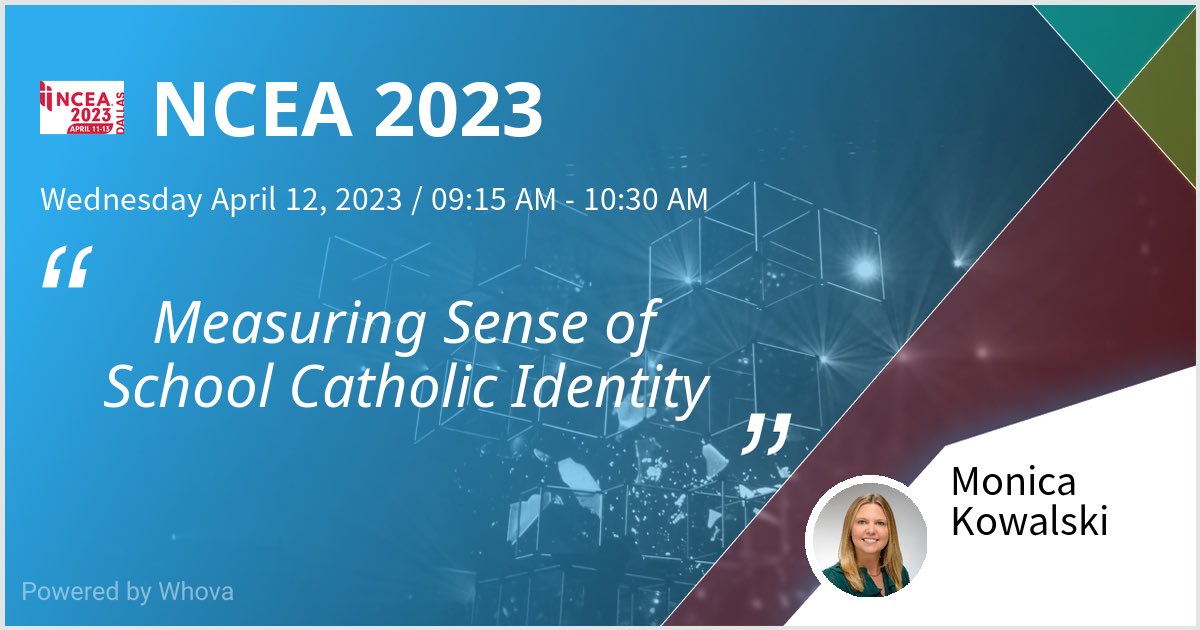 I am speaking at NCEA 2023. Please check out my talk if you're attending the event! #NCEA2023 - via #Whova event app