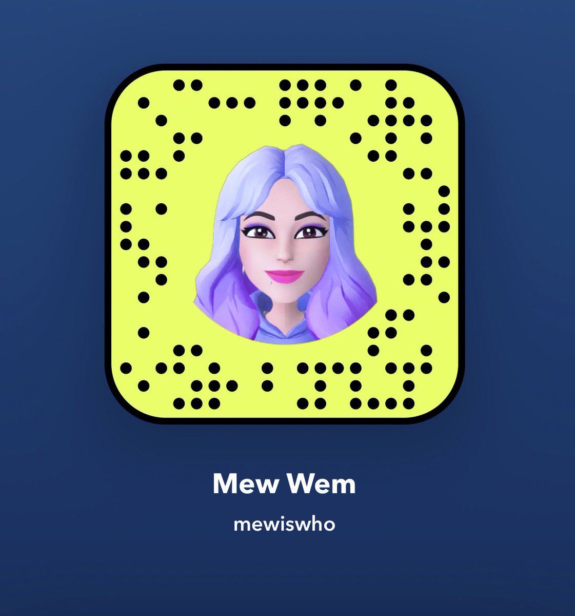 mewiswho's tweet image. My #Snapcode
#snapchatme #mew #snapchatadd #snapbabe #babesofsnapchat #snapchatlove
