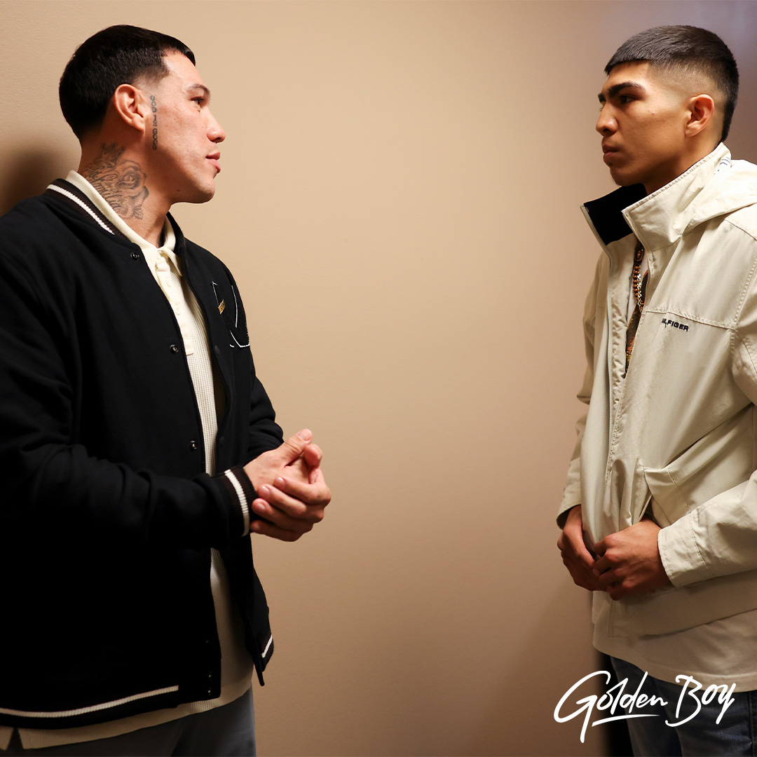 Getting advice ahead of his Golden Boy debut...<a href="/missionarygrant/">Grant Flores</a> chats it up with <a href="/KingGabRosado/">Gabriel Rosado 🇵🇷🇺🇸</a>. 

#AcostaCordova | LIVE on our YouTube channel and DAZN
🔗: bit.ly/3ZNBXpR