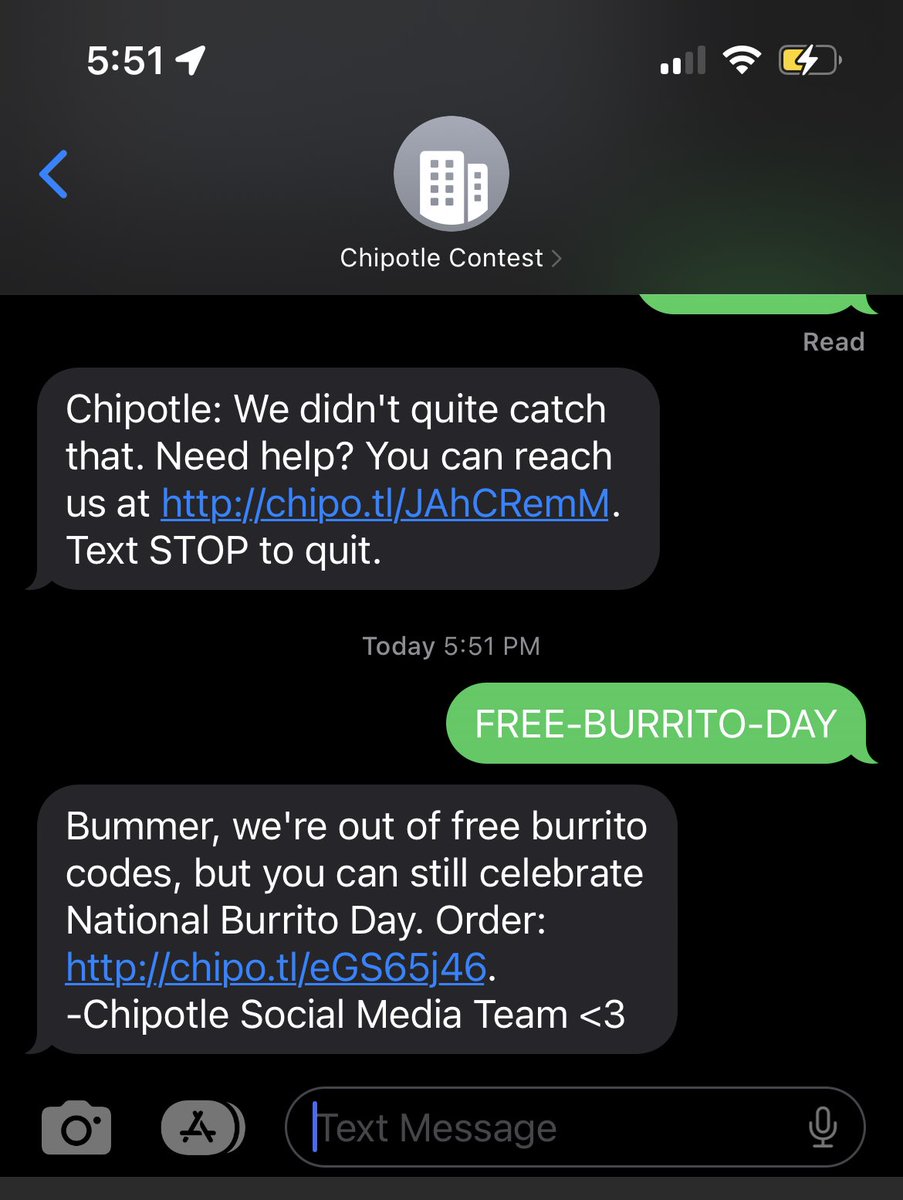 KrisNBA's tweet photo. @ChipotleTweets Points for saving y’all in my contacts? https://t.co/C6LeHB55A6