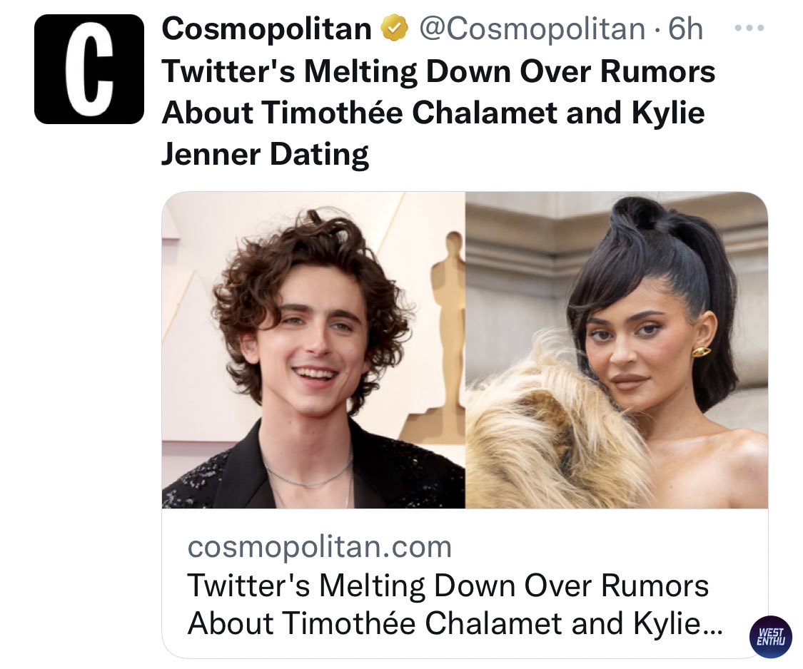 westenthu's tweet image. timothee selamet &amp;amp; kylie jenner dating sangat random dan membagongkan wst
