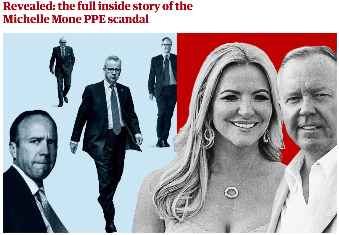 CORRUPTION

🔴MICHELLE MONE ACCOMPLICES

▪️Not only Mone &amp; husband who should be CHARGED

▪️EVERY person involved in giving £233m NHS contract on 100% profit margin to 3 week old company with no assets or expertise should be charged 

▪️INCLUDES Agnew, Gove, Sunak, civil servants