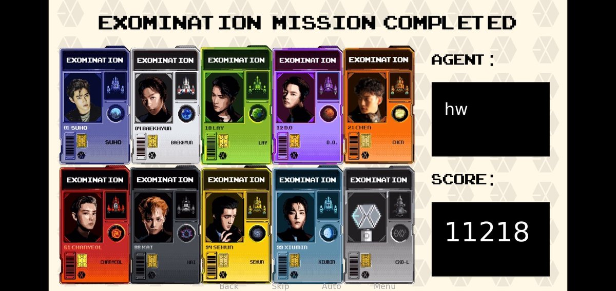 waabcdexo's tweet photo. akhirnya selesai juga, setelah dari kemarin ga bisa di download sampe download beberapa kali, tapi game nya seru banget
#exomination
#exomination_mission_completed https://t.co/kRt5EiQTbl