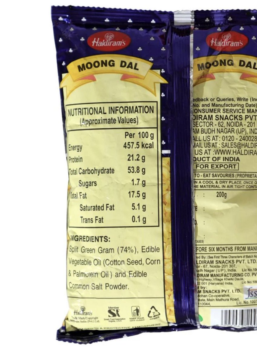 Dr SHRADDHEY KATIYAR on Twitter "Still 1.7 Gm sugar, 53 carb which