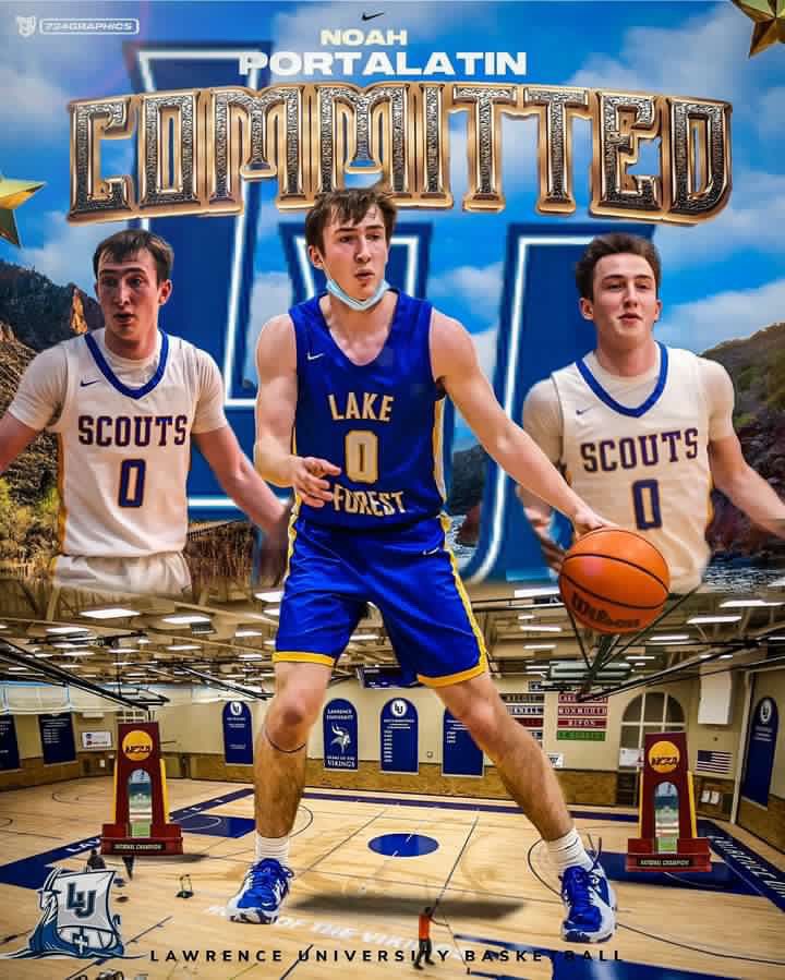 Noah Portalatin (@noahportalatin) on Twitter photo Very excited to announce my commitment to further my academic and athletic career at Lawrence University! Thank you to all my friends, family, and coaches! Go Vikings!
<a href="/LFBoysHoops/">LFHS Boys Basketball</a> <a href="/LUVikingsMBB/">Lawrence Menโs Basketball</a>
<a href="/Coach_Korn/">Casey Korn</a> <a href="/JulianDeGuzman3/">Julian DeGuzman</a>
<a href="/CmoneySag/">Mr.Misunderstood</a> <a href="/ILHoopProspects/">Illinois Hoop Prospects</a> Very excited to announce my commitment to further my academic and athletic career at Lawrence University! Thank you to all my friends, family, and coaches! Go Vikings!
<a href="/LFBoysHoops/">LFHS Boys Basketball</a> <a href="/LUVikingsMBB/">Lawrence Menโs Basketball</a>
<a href="/Coach_Korn/">Casey Korn</a> <a href="/JulianDeGuzman3/">Julian DeGuzman</a>
<a href="/CmoneySag/">Mr.Misunderstood</a> <a href="/ILHoopProspects/">Illinois Hoop Prospects</a>