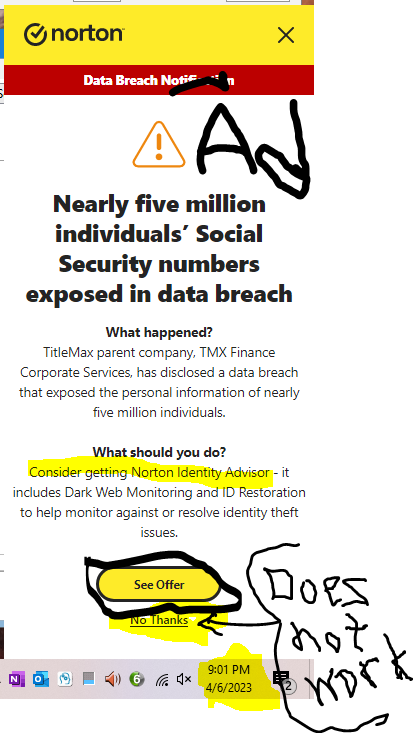 TomPAllred's tweet photo. @NortonSupport You can't stop yourselves from marketing can you?  Well, you can't say I didn't warn you.  Copies of these ads and my admin screen go to the FTC tomorrow with my complaint for your unauthorized use of my PC as your marketing device. https://t.co/z6l8NkN1q2