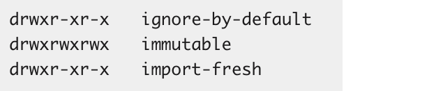 wonlove's tweet image. Is this some sort of troll? Of 1,031 packages in my project's node_modules directory, only one has world-writeable permissions: "immutable"