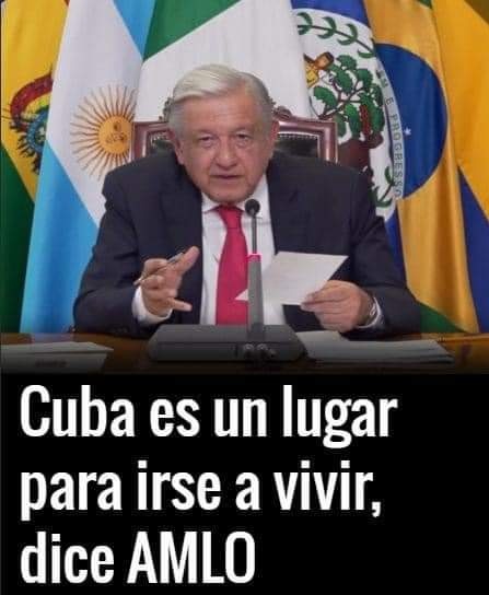 CarlitoS_lim's tweet photo. @JuanSan49402504 @lopezobrador_ A ver, Mal Bicho: ¿AMLO se iba a ir a La Chingada (terminando) o a Cuba o Cuba está para La Chingada con la tiranía? https://t.co/n0KEBmTCLH