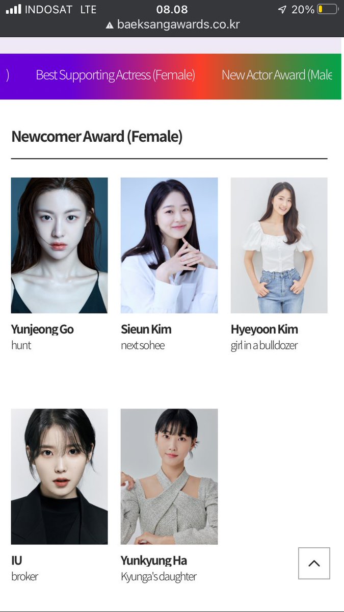 Broker Team Nominated for ‘Best Actor,‘Best Supporting Actress’,‘Best Newcomer’ at 59th Baeksang Art Award 2023, winners will be announced on April 28 2023.

Congratulations to Broker Team🥳
#BROKER #IU #아이유 #baedoona #songkangho